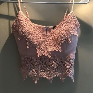 Lacy crop top